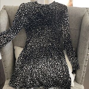 btween Black and White Floral Kids Dress